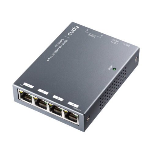 Cudy 6-Port 10/100Mbps , 4-PoE Switch 60w - Image 3