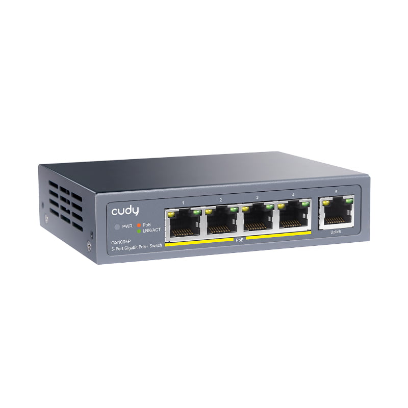 Cudy 5-Port 10/100/1000M PoE+ Switch 65W Unmanaged - Bundle Deals