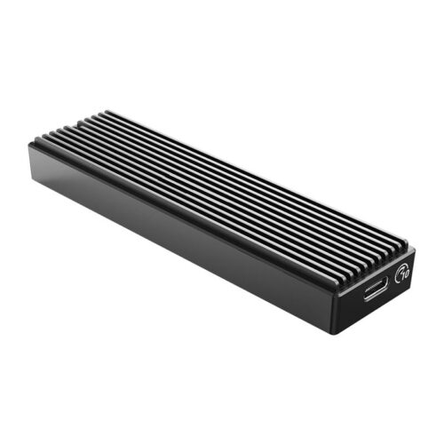 ORICO M.2 NVME Type-C to USB+Type-C to Type-C,2TB Max SSD Enclosure - Black - Image 3