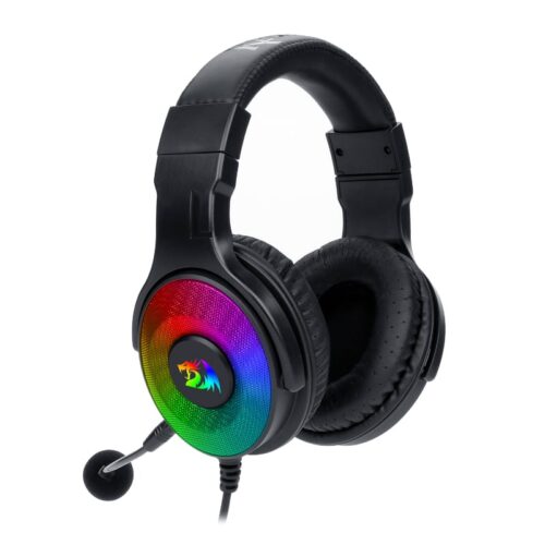 REDRAGON Over-Ear PANDORA USB (Power Only),Aux (Mic and Headset) RGB Gaming Headset - Black - Image 3