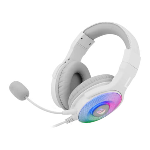 REDRAGON Over-Ear PANDORA USB (Power Only),Aux (Mic and Headset) RGB Gaming Headset - White - Image 3