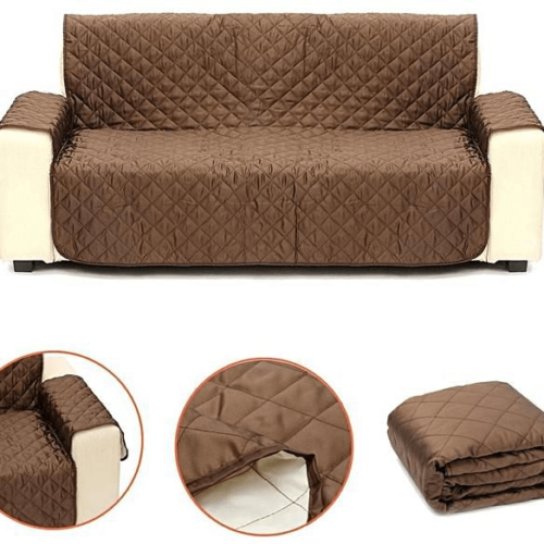 2-Seater Pet Couch Cover - Brown