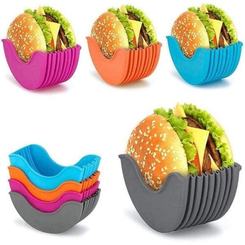 Silicone Burger Buddy - Assorted Colours